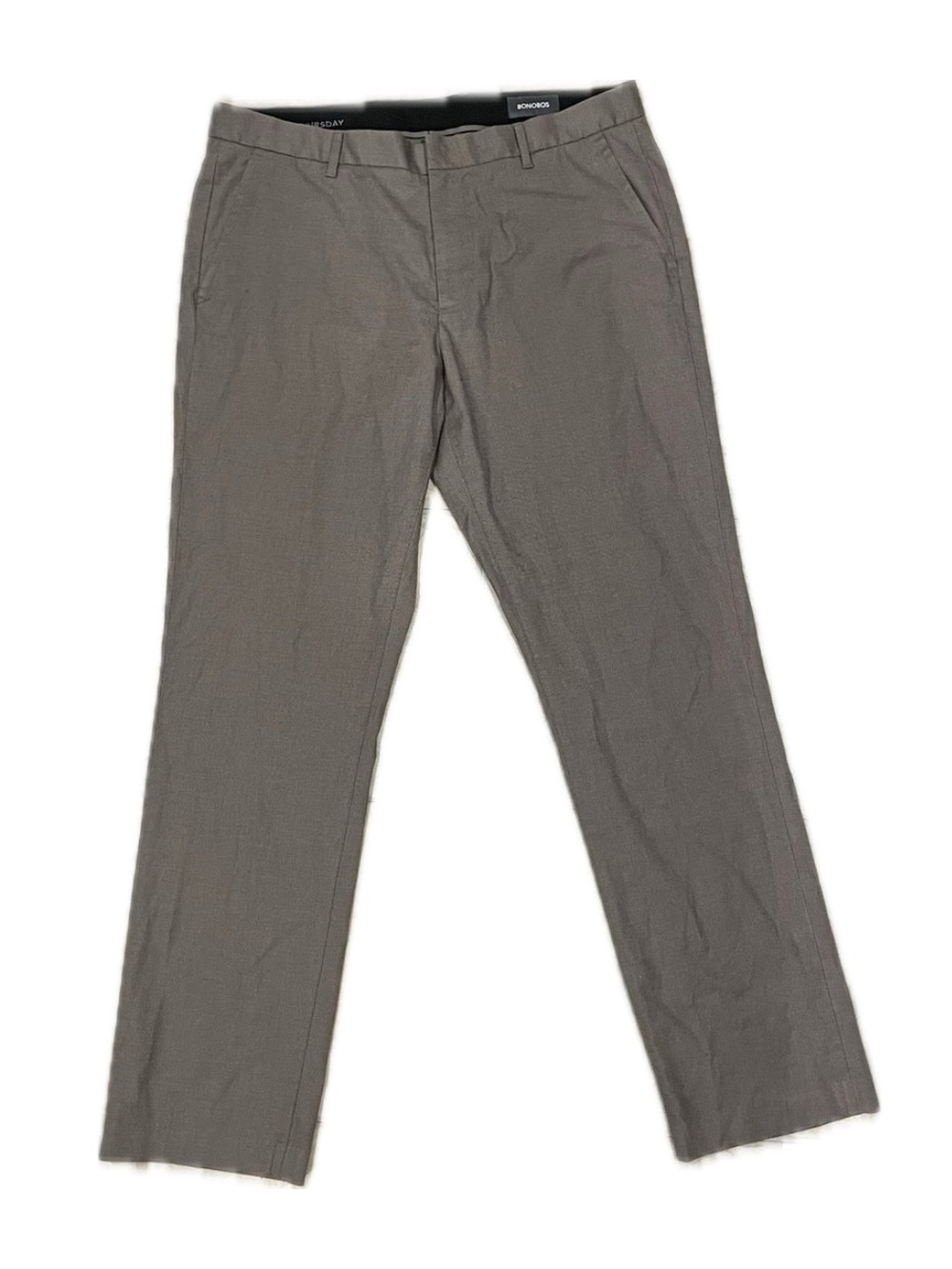 Bonobos Weekday Dress Pants 36x32 Brown Slim Fit Stretch